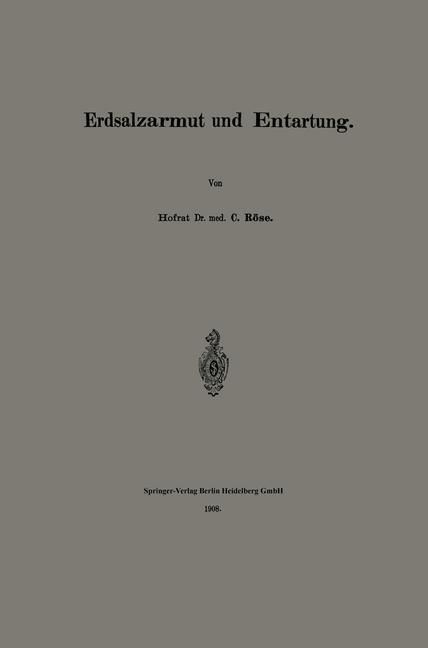 Produktbild: Erdsalzarmut und Entartung