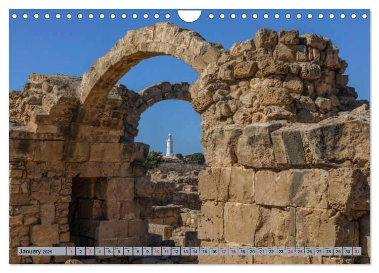 Produktbild: Cyprus, the sunny Mediterranean paradise (Wall Calendar 2026 DIN A4 landscape), CALVENDO 12 Month Wall Calendar