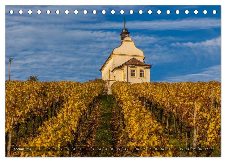 Produktbild: Weinland Franken (Tischkalender 2026 DIN A5 quer), CALVENDO Monatskalender