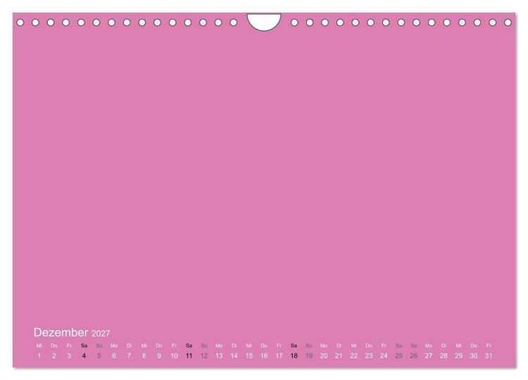 Produktbild: Bastelkalender - Pink (Wandkalender 2027 DIN A4 quer), CALVENDO Monatskalender
