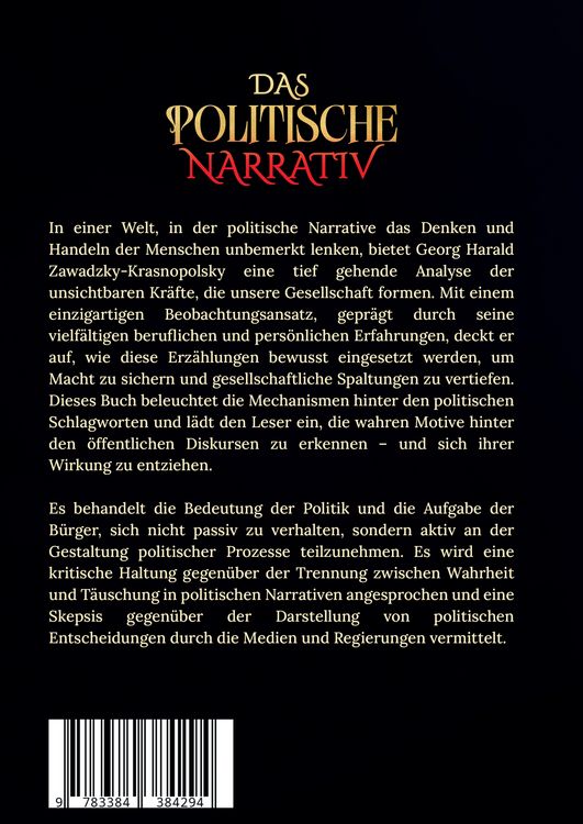 Produktbild: Das politische Narrativ