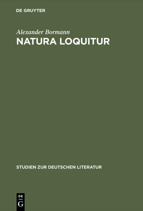 Produktbild: Natura loquitur