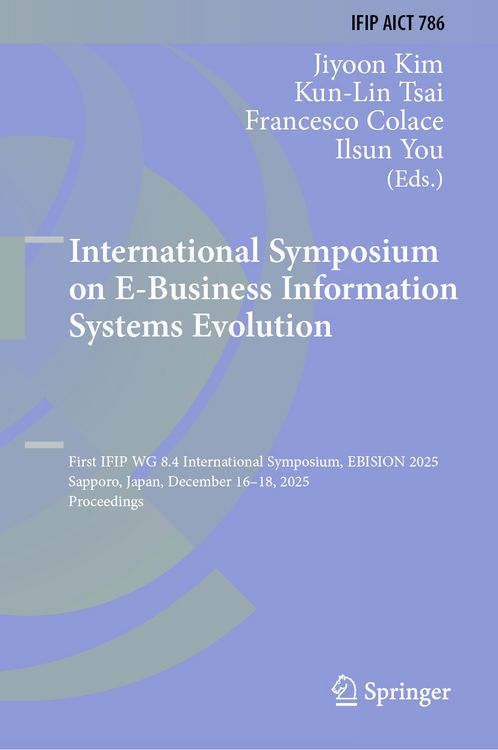 Produktbild: International Symposium on E-Business Information Systems Evolution