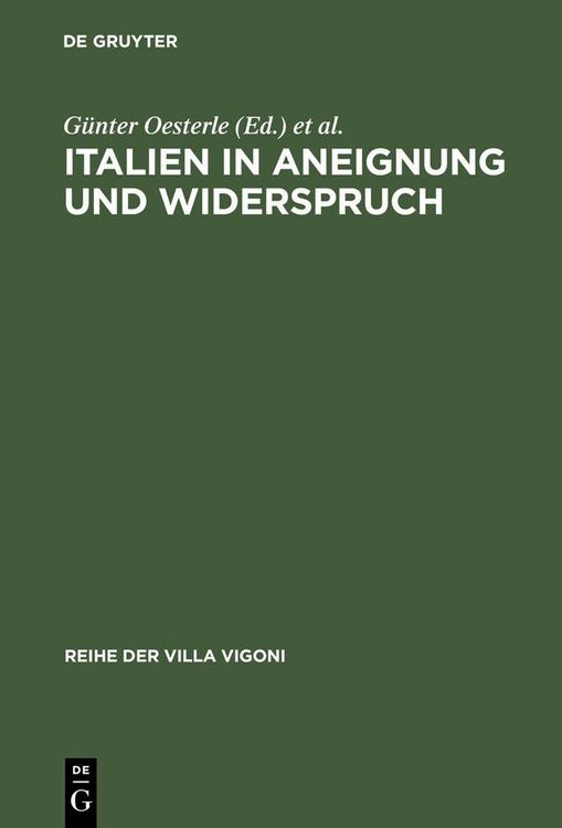 Produktbild: Italien in Aneignung und Widerspruch