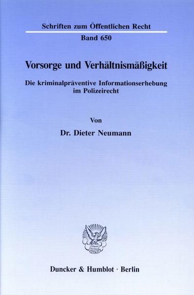 Produktbild: Vorsorge und Verh&auml;ltnism&auml;&szlig;igkeit.