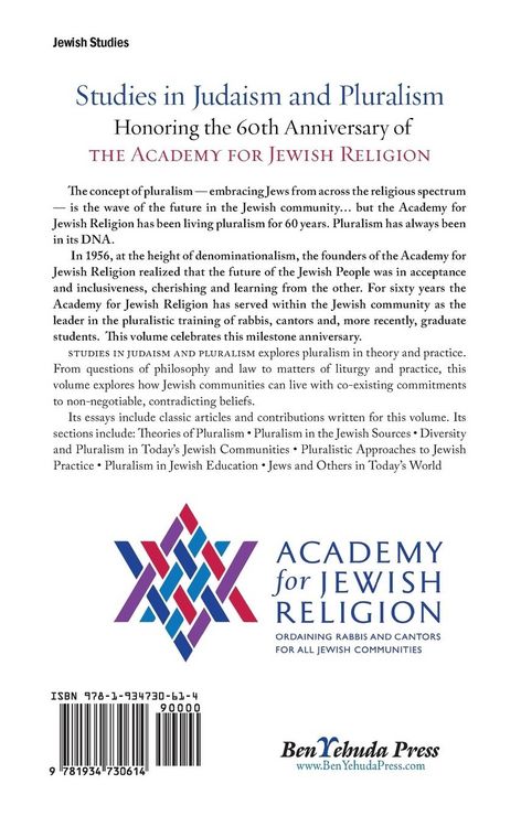 Produktbild: Studies in Judaism and Pluralism