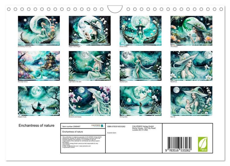 Produktbild: Enchantress of nature (Wall Calendar 2026 DIN A4 landscape), CALVENDO 12 Month Wall Calendar