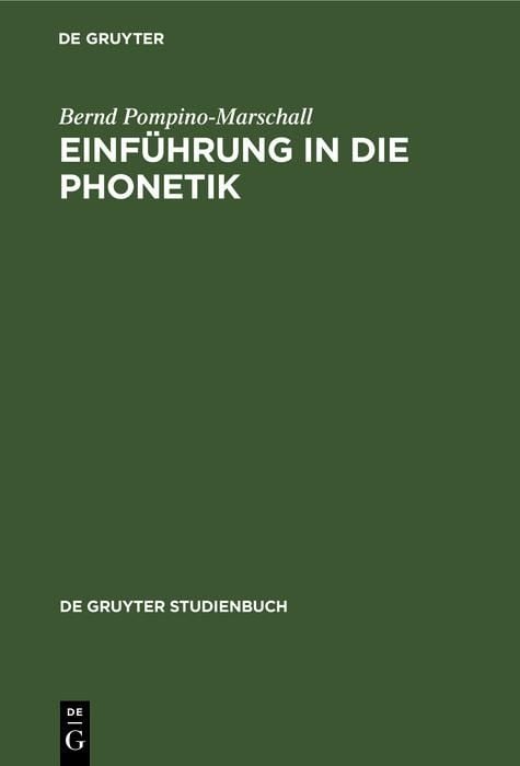 Produktbild: Einführung in die Phonetik