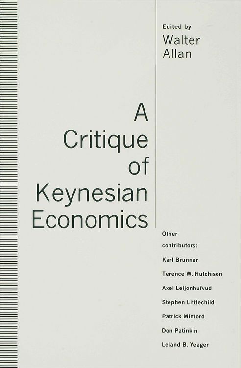 Produktbild: A Critique of Keynesian Economics