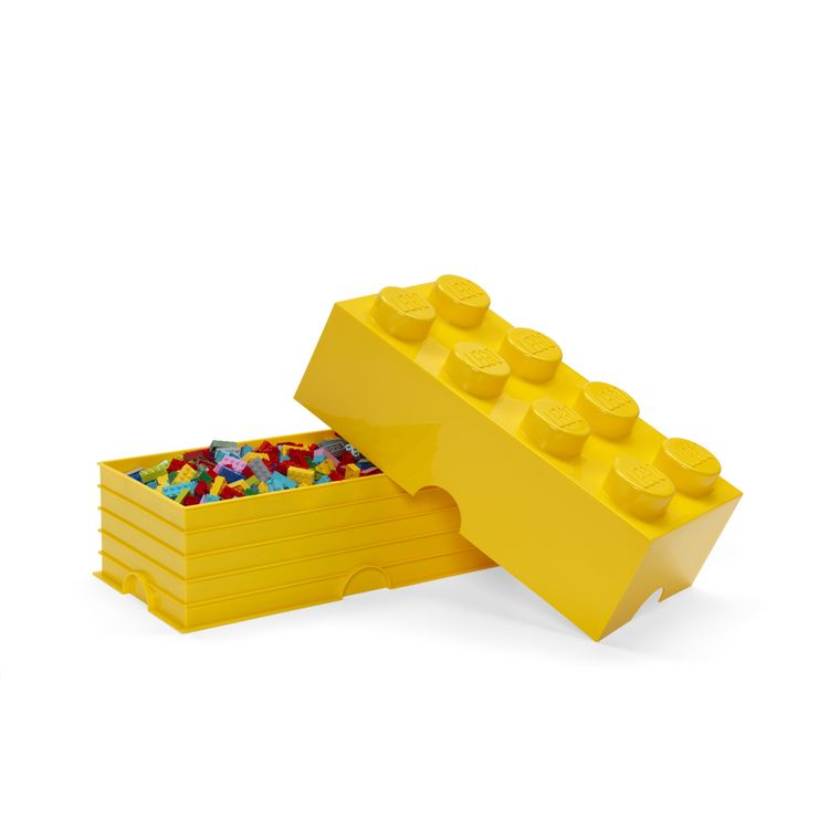 Produktbild: LEGO Aufbewahrungsstein 8 Noppen Gelb