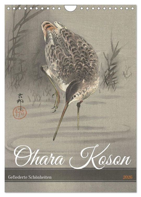 Produktbild: Ohara Koson - Gefiederte Sch&ouml;nheiten (Wandkalender 2026 DIN A4 hoch), CALVENDO Monatskalender