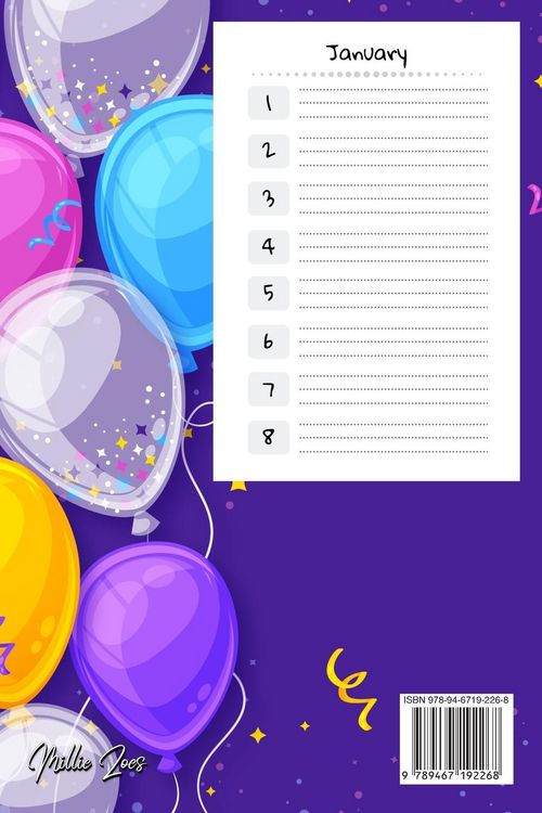 Produktbild: Birthday Reminder Notebook