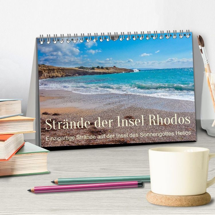 Produktbild: Str&auml;nde der Insel Rhodos (Tischkalender 2027 DIN A5 quer), CALVENDO Monatskalender