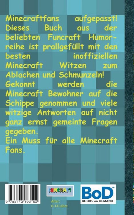 Produktbild: Funcraft - Die besten inoffiziellen Witze f&uuml;r Minecraft Fans