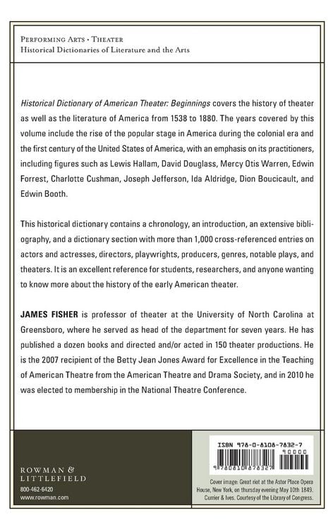 Produktbild: Historical Dictionary of American Theater