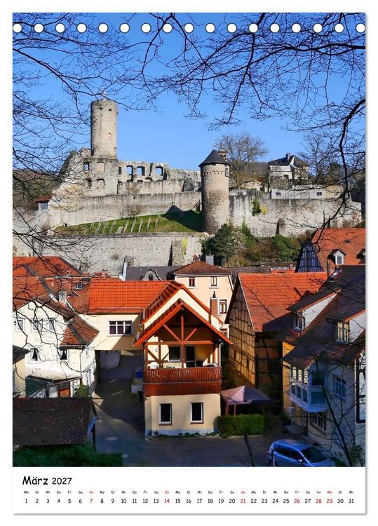 Produktbild: Burgstadt Eppstein (Tischkalender 2027 DIN A5 hoch), CALVENDO Monatskalender