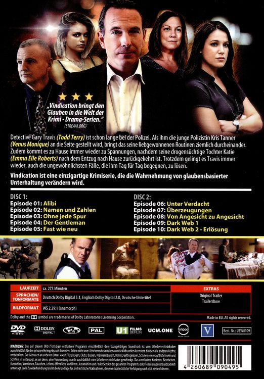 Produktbild: Vindication - Die Rechtfergigung - Staffel 1 [2 DVDs]