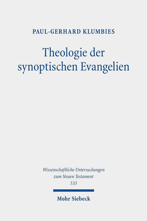 Produktbild: Theologie der synoptischen Evangelien