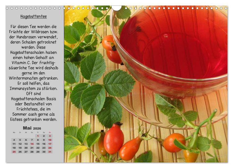 Produktbild: Eine kleine Teekunde - Zw&ouml;lf Teesorten im Portr&auml;t (Wandkalender 2026 DIN A3 quer), CALVENDO Monatskalender