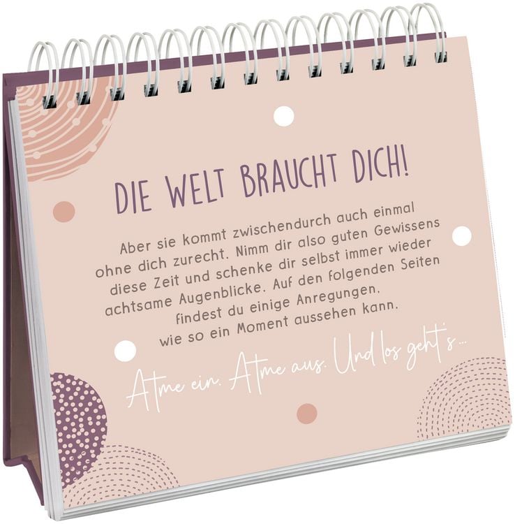 Produktbild: Einatmen. Ausatmen. Sein. - Kleine Achtsamkeitsmomente f&uuml;r dich