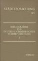 Produktbild: Bibliographie zur deutschen historischen St&auml;dteforschung