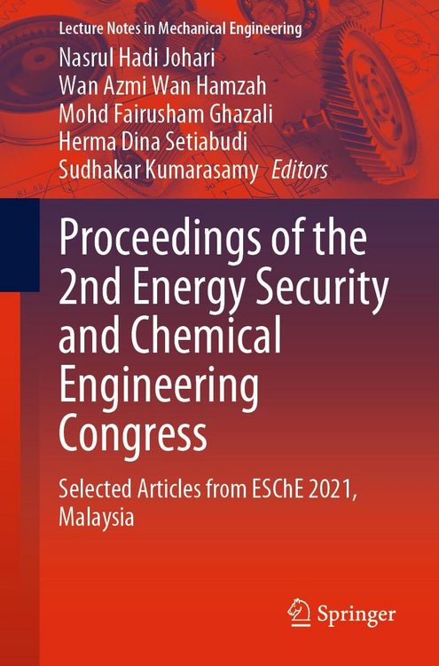 Produktbild: Proceedings of the 2nd Energy Security and Chemical Engineering Congress
