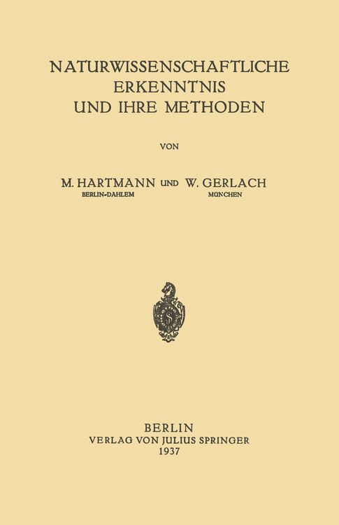 Produktbild: Naturwissenschaftliche Erkenntnis und Ihre Methoden
