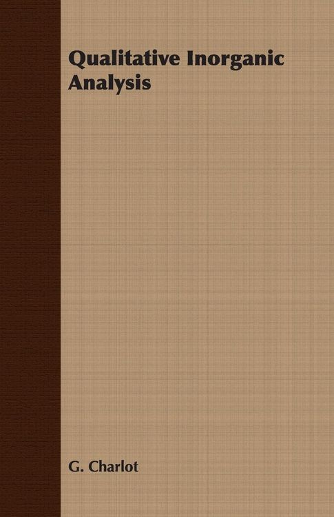 Produktbild: Qualitative Inorganic Analysis