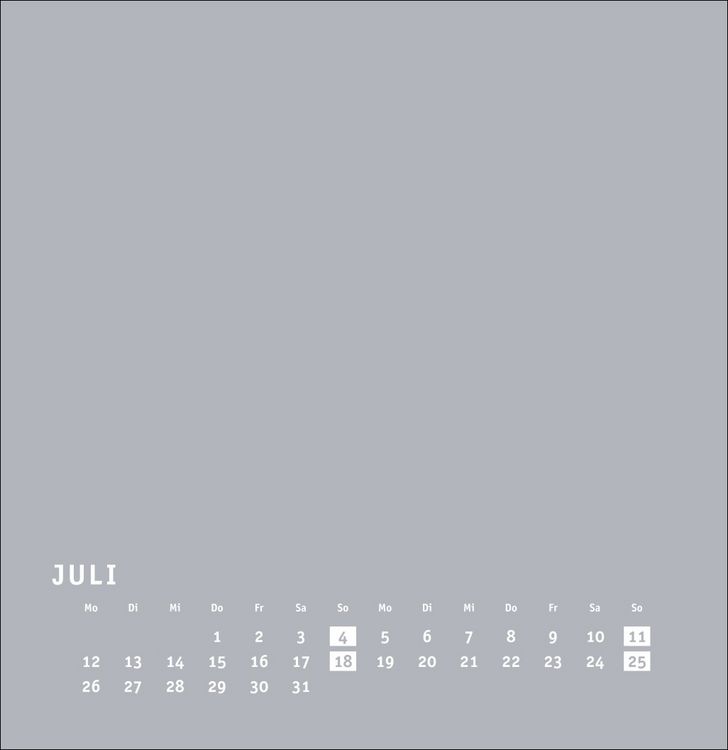 Produktbild: Premium-Bastelkalender silbergrau gro&szlig; 2027