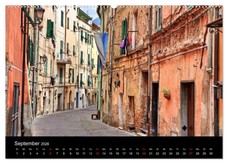 Produktbild: Ligurien - die italienische Riviera (Wandkalender 2026 DIN A2 quer), CALVENDO Monatskalender