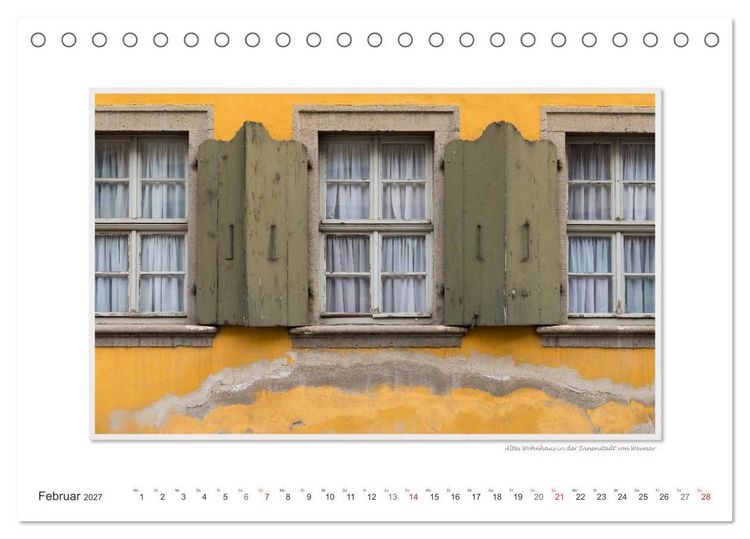 Produktbild: Emotionale Momente: Weimarer Ansichten. (Tischkalender 2027 DIN A5 quer), CALVENDO Monatskalender