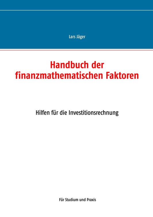 Produktbild: Handbuch der finanzmathematischen Faktoren