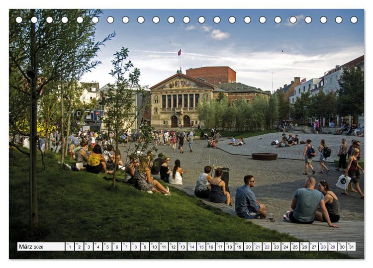 Produktbild: Aarhus: Stadt des L&auml;chelns - Kulturhauptstadt D&auml;nemarks (Tischkalender 2026 DIN A5 quer), CALVENDO Monatskalender