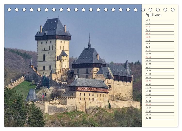 Produktbild: Tschechien (Tischkalender 2026 DIN A5 quer), CALVENDO Monatskalender