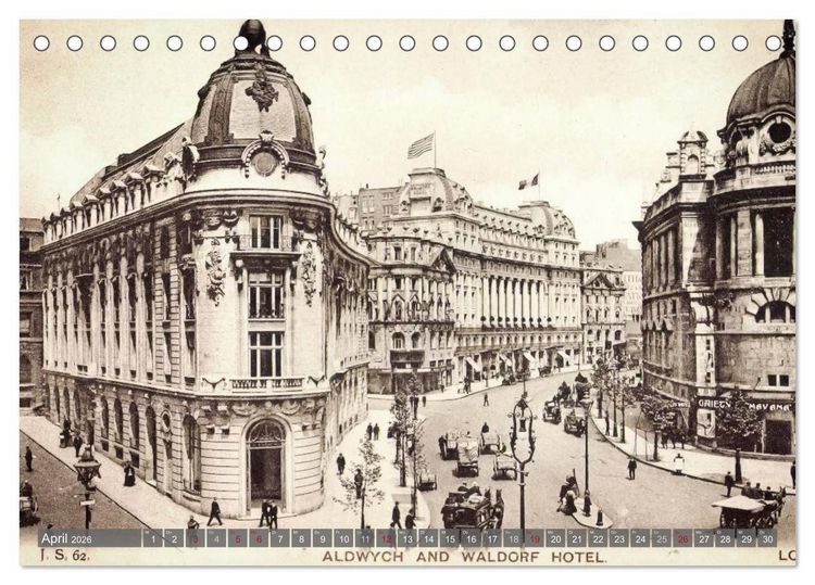 Produktbild: Sch&ouml;nes altes London in historischen Bildern (Tischkalender 2026 DIN A5 quer), CALVENDO Monatskalender