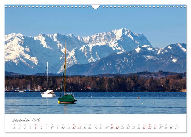Produktbild: Das F&uuml;nf-Seen-Land Oberbayern (Wandkalender 2026 DIN A3 quer), CALVENDO Monatskalender