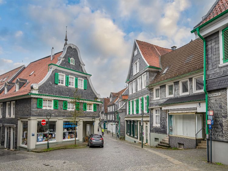 Produktbild: CALVENDO Puzzle Schwelmer Stra&szlig;e Ecke Wallstra&szlig;e | 1000 Teile Lege-Gr&ouml;&szlig;e 64x48cm Foto-Puzzle f&uuml;r gl&uuml;ckliche Stunden