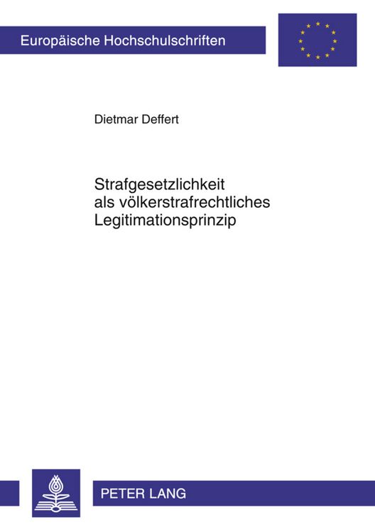 Produktbild: Strafgesetzlichkeit als voelkerstrafrechtliches Legitimationsprinzip