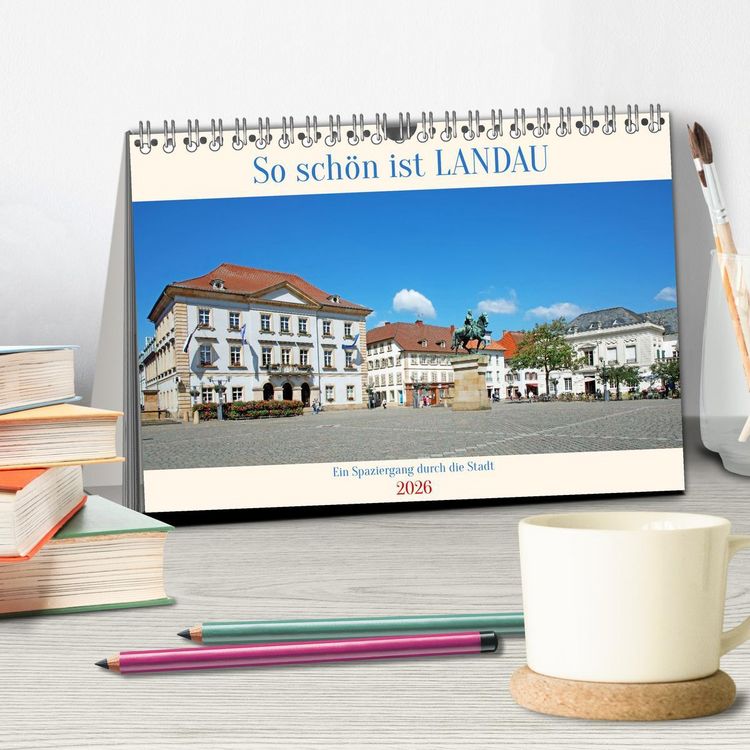 Produktbild: So sch&ouml;n ist Landau (Tischkalender 2026 DIN A5 quer), CALVENDO Monatskalender