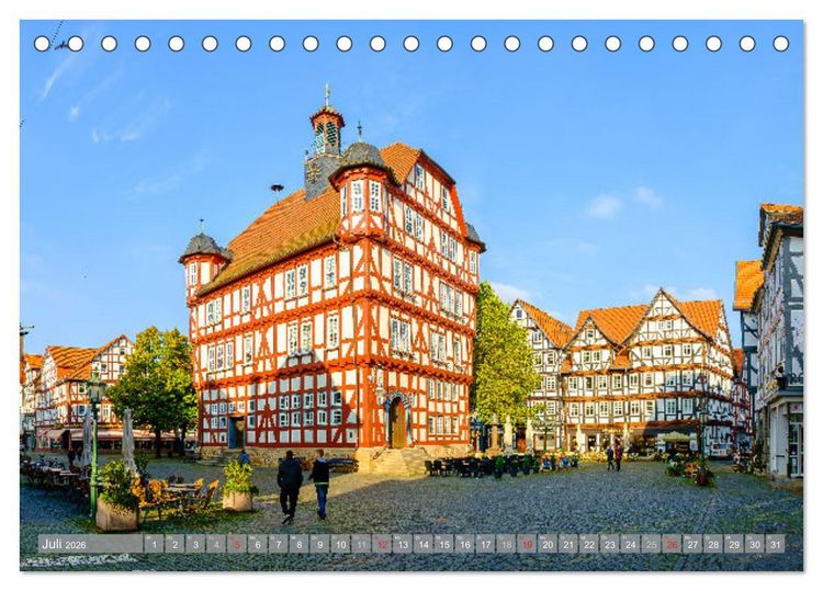 Produktbild: Ein Blick auf Melsungen (Tischkalender 2026 DIN A5 quer), CALVENDO Monatskalender