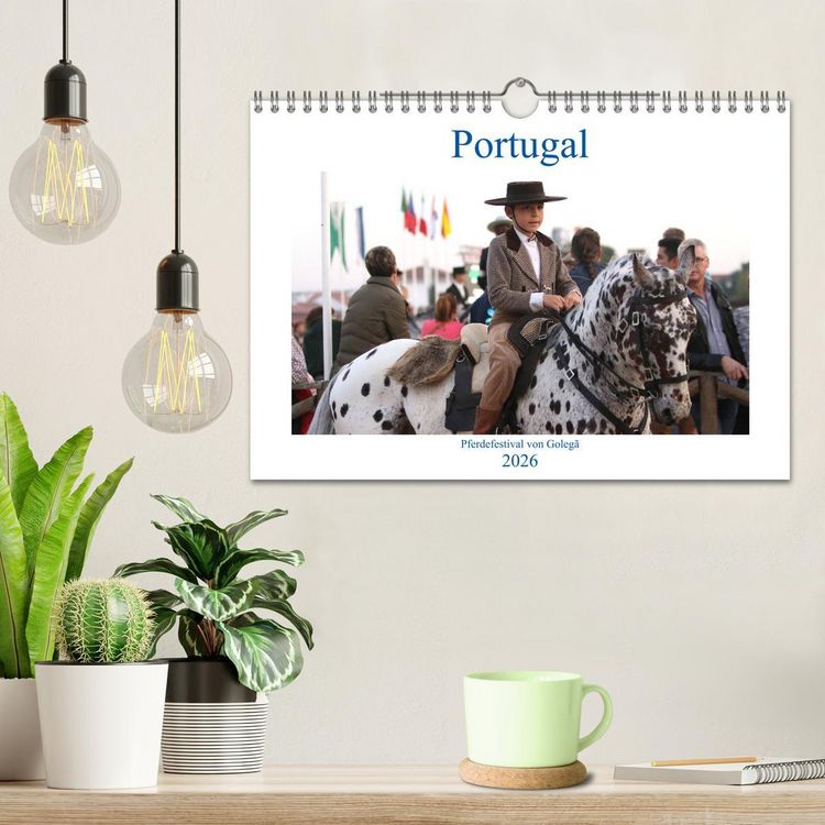 Produktbild: Portugal - Pferdefestival von Goleg&atilde; (Wandkalender 2026 DIN A4 quer), CALVENDO Monatskalender