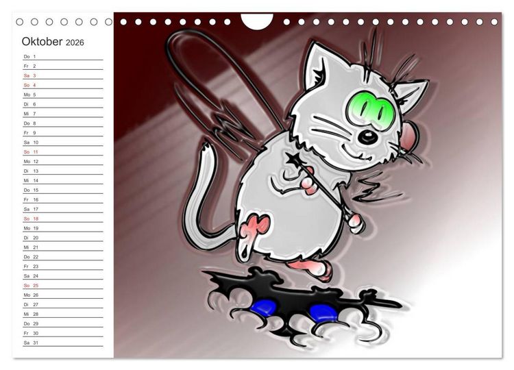 Produktbild: Alles f&uuml;r die Katz! Lustiger Katzen-Planer (Wandkalender 2026 DIN A4 quer), CALVENDO Monatskalender
