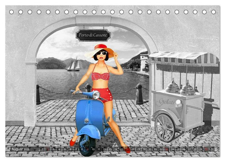 Produktbild: Rot wie die Liebe by Mausopardia (Tischkalender 2026 DIN A5 quer), CALVENDO Monatskalender