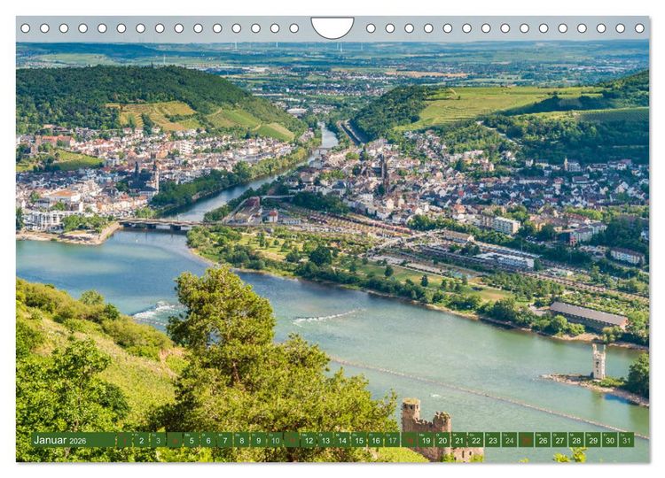 Produktbild: Kulturlandschaft Oberes Mittelrheintal I (Wandkalender 2026 DIN A4 quer), CALVENDO Monatskalender