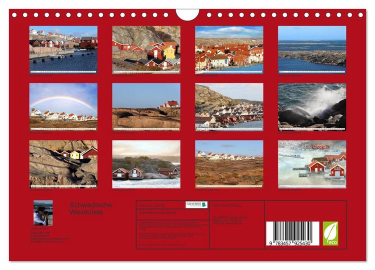 Produktbild: Schwedische Westk&uuml;ste (Wandkalender 2026 DIN A4 quer), CALVENDO Monatskalender