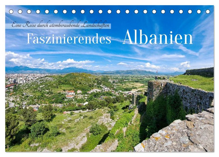 Produktbild: Faszinierendes Albanien (Tischkalender 2026 DIN A5 quer), CALVENDO Monatskalender