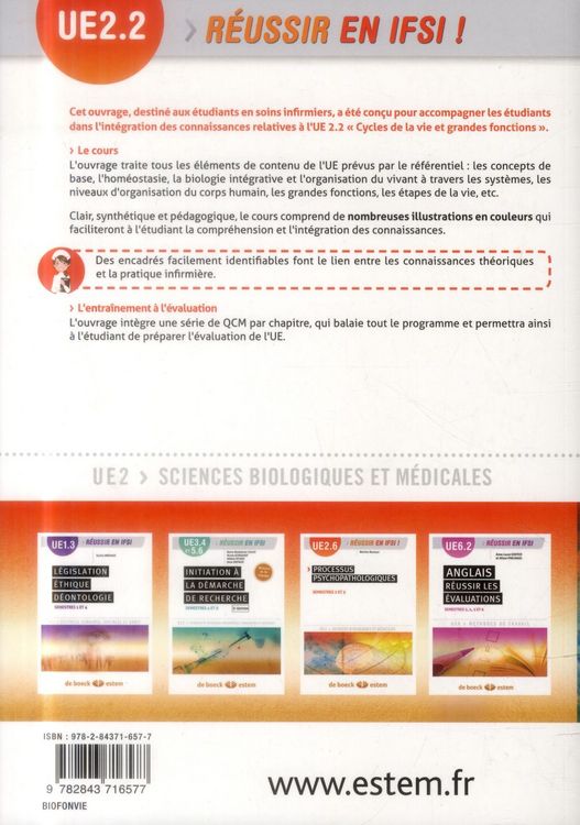 Produktbild: Cycles de la Vie et Grandes Fonctions ; Ue2.2 ; Semestre 1