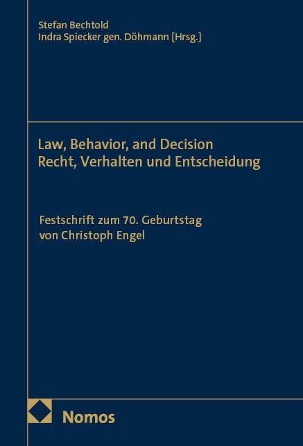 Produktbild: Law, Behavior, and Decision &ndash; Recht, Verhalten und Entscheidung