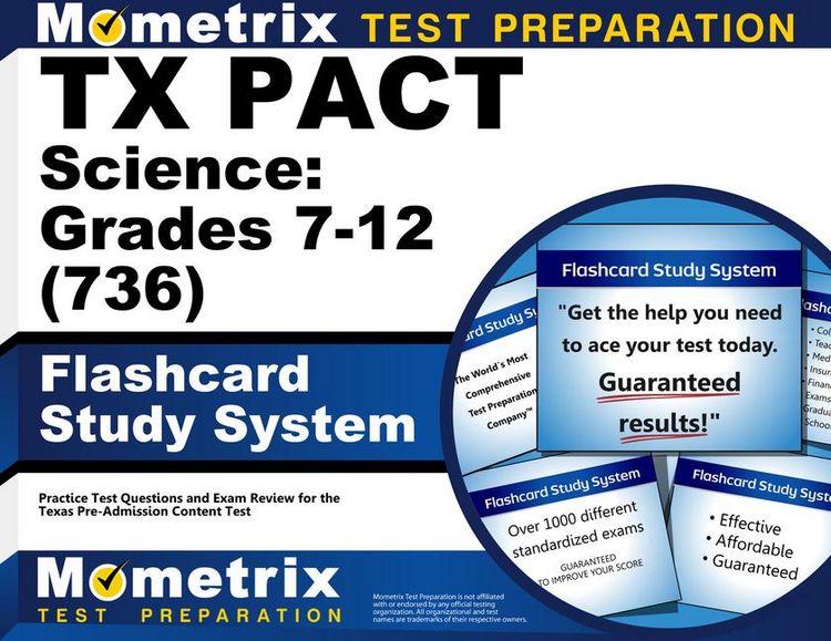 Produktbild: TX Pact Science: Grades 7-12 (736) Flashcard Study System
