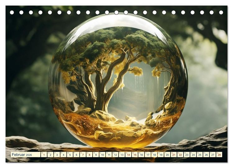 Produktbild: Sph&auml;renwelten (Tischkalender 2026 DIN A5 quer), CALVENDO Monatskalender